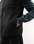 Funnel Neck Quilted Gilet