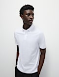 Jersey-Poloshirt aus reiner Baumwolle