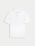 Jersey-Poloshirt aus reiner Baumwolle