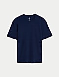 Pure Cotton Crew Neck T-Shirt