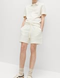 Boucl&eacute; Cotton Rich Shorts