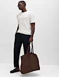 Relaxed Fit Cotton Blend Textured T-Shirt