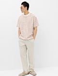 Cotton Rich Textured Breton T-Shirt