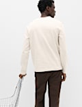Cotton Rich Cosy Long Sleeve Henley Shirt