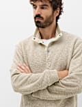 Pure Cotton Funnel Neck Overshirt