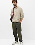 Pure Cotton Funnel Neck Overshirt