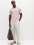 Relaxed Fit Pure Cotton Pique Polo Shirt