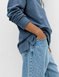 Pure Cotton Heavyweight Long Sleeve Polo Shirt