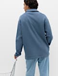 Pure Cotton Heavyweight Long Sleeve Polo Shirt