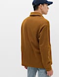 Pure Cotton Heavyweight Long Sleeve Polo Shirt