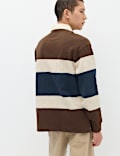 Pure Cotton Colour Block Rugby Shirt