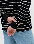 Pure Cotton Striped Long Sleeve Rugby Shirt