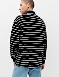 Pure Cotton Striped Long Sleeve Rugby Shirt