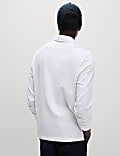 Pure Cotton Long Sleeve Polo Shirt