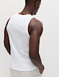 Cotton Rich Ribbed Vest