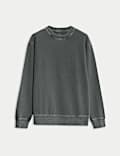 Sudadera desteñida 100 % algodón