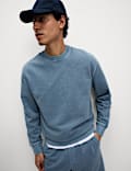 Zuiver katoenen garment-dyed sweatshirt
