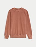 Pure Cotton Garment Dye Sweatshirt