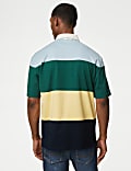 Oversized Pure Cotton Short Sleeve Rugby Shirt