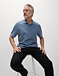 Relaxed Fit Pure Cotton Garment Dyed Polo Shirt