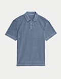 Relaxed Fit Pure Cotton Garment Dyed Polo Shirt