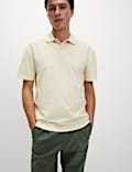 Relaxed Fit Pure Cotton Garment Dyed Polo Shirt