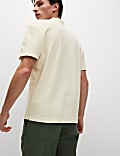 Relaxed Fit Pure Cotton Garment Dyed Polo Shirt