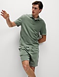 Relaxed Fit Pure Cotton Garment Dyed Polo Shirt