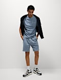 Relaxed Fit Pure Cotton Garment Dye Short