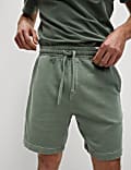 Relaxed Fit Pure Cotton Garment Dye Short