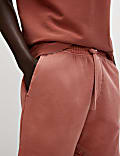 Relaxed Fit Pure Cotton Garment Dye Short