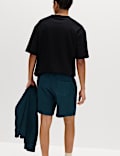 Relaxed Fit Pure Cotton Garment Dye Short