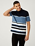 Pure Cotton Striped Rugby Shirt