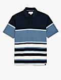 Pure Cotton Striped Rugby Shirt