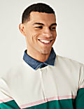 Pure Cotton Striped Rugby Shirt