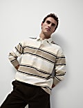 Pure Cotton Striped Rugby Shirt
