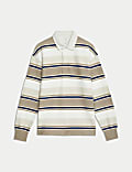 Pure Cotton Striped Rugby Shirt