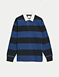 Pure Cotton Striped Rugby Top