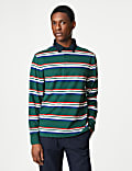 Pure Cotton Striped Rugby Shirt