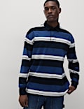 Pure Cotton Striped Rugby Shirt