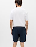 Cotton Rich Brushback Mid Length Shorts