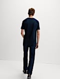 5er-Pack T-Shirts aus reiner Baumwolle mit Rundhalsausschnitt