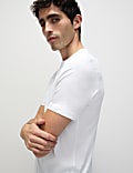 5pk Pure Cotton Crew Neck T-Shirts