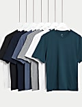 7pk Pure Cotton Crew Neck T-Shirts