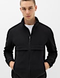 Funnel Neck Long Sleeve Micro Fleece