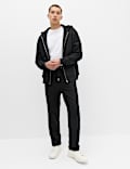 Fleece Lined Long Sleeve Zip Up Hoodie