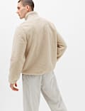 Fleece Windproof Zip Up Funnel Neck Jacket