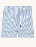 Quick Dry Striped Seersucker Swim Shorts