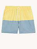 Quick Dry Colour Block Swim Shorts
