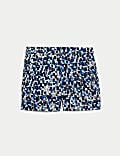 Quick Dry Abstract Print Swim Shorts